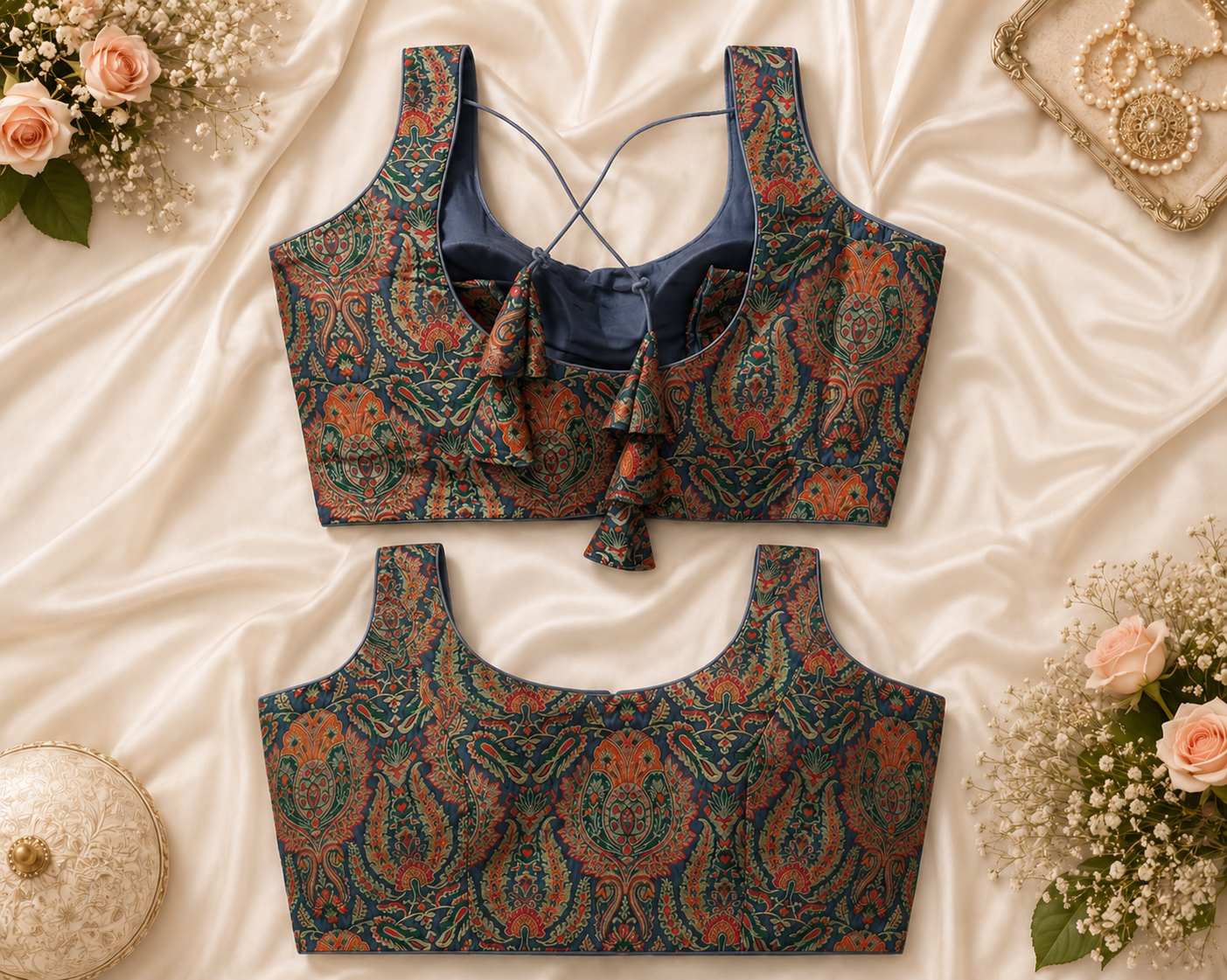 Royal Paisley Designer Readymade Blouse