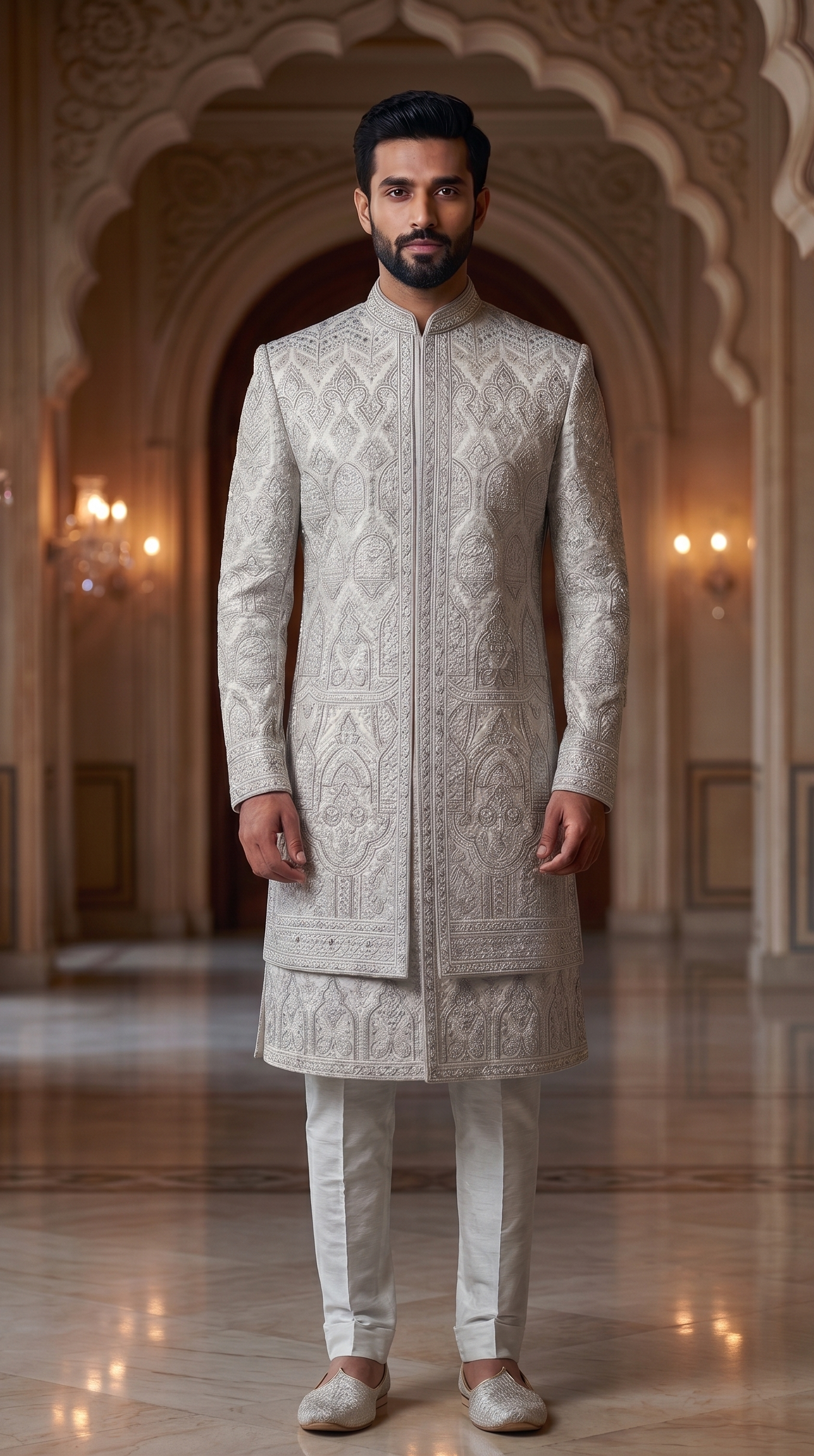 Men's Premium Designer Sherwani for Wedding