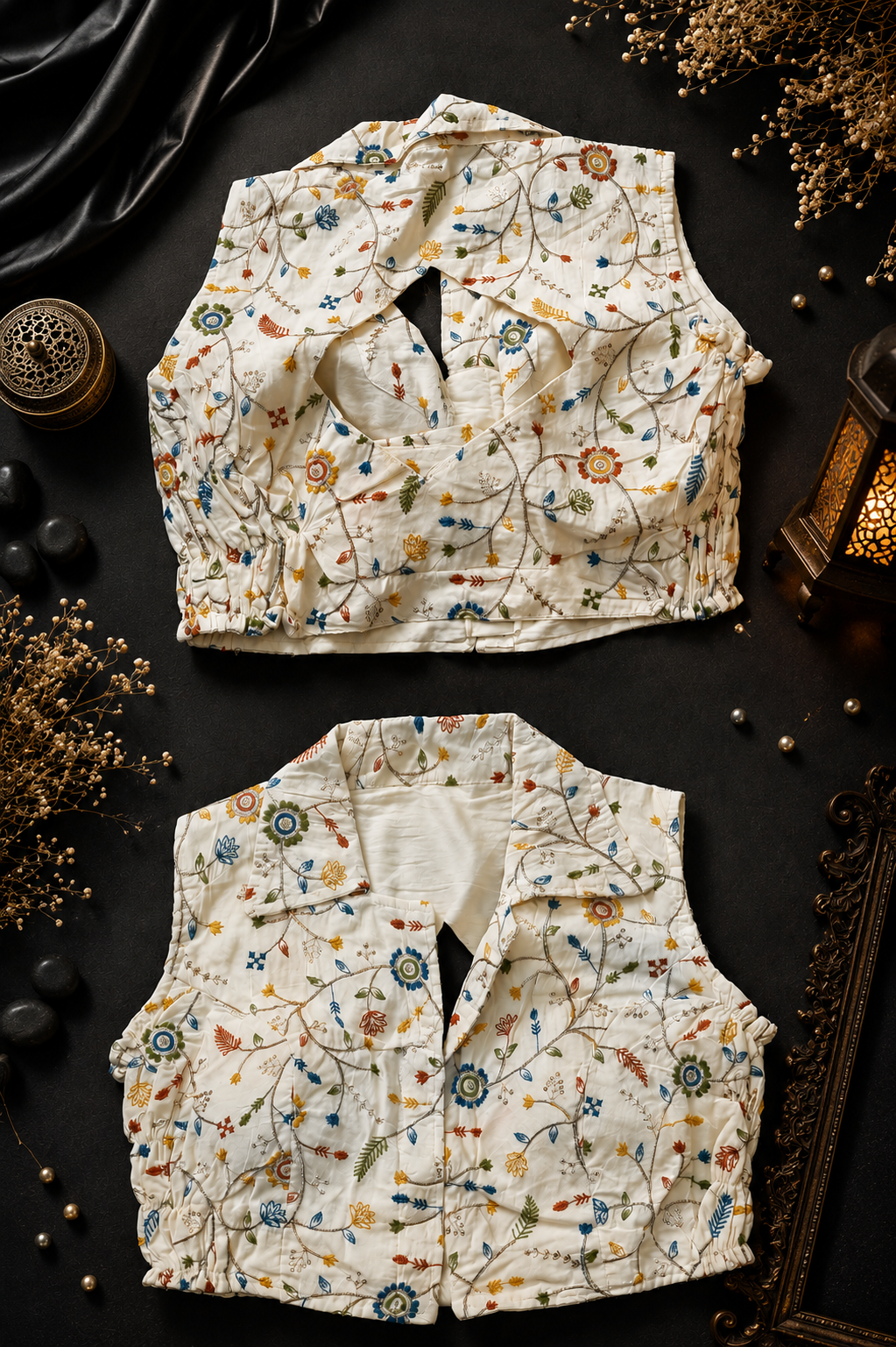Elegant Floral Embroidered Designer Blouse