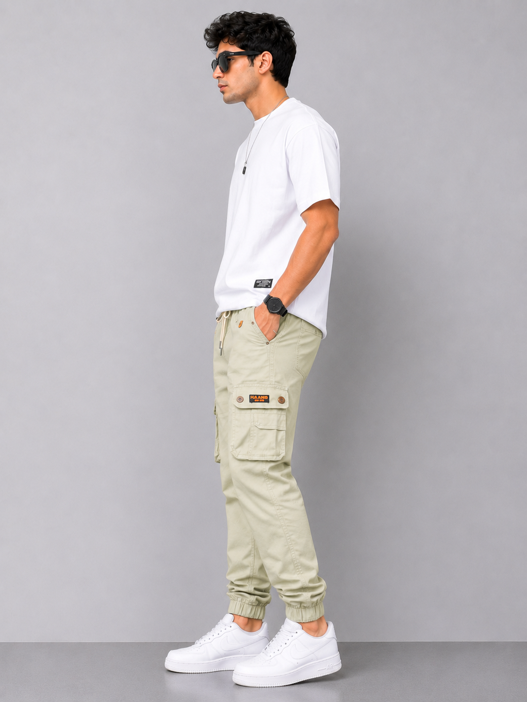 Men's Sage Green Cargo Pants